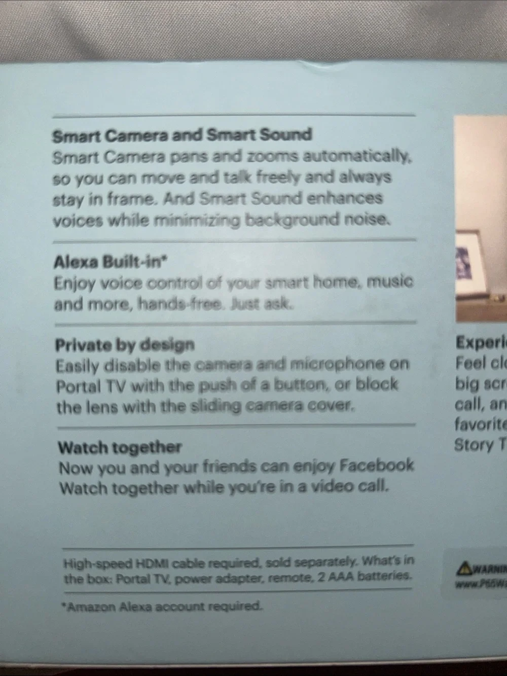 TV from Facebook – Smart Video Chat Display (Light Blue)